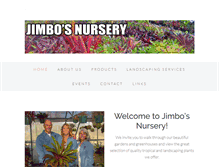 Tablet Screenshot of jimbosnursery.com